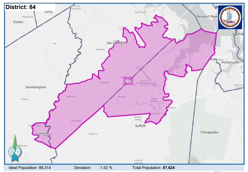 House District 84. Courtesy of Virginia Supreme Court. 