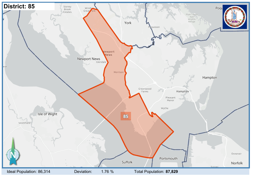 House District 85. Courtesy of Virginia Supreme Court.