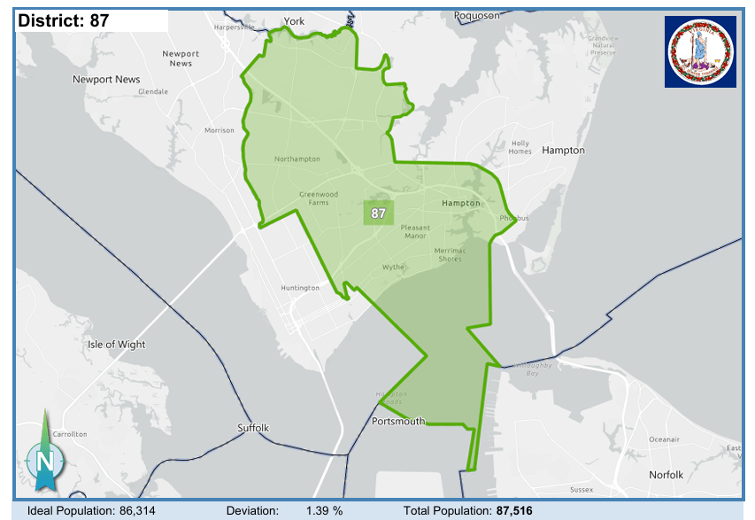 House District 87. Courtesy of Virginia Supreme Court