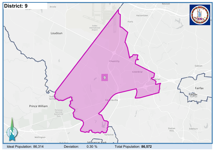 House District 9. Courtesy of Virginia Supreme Court