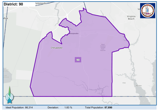 House District 90. Courtesy of Virginia Supreme Court.
