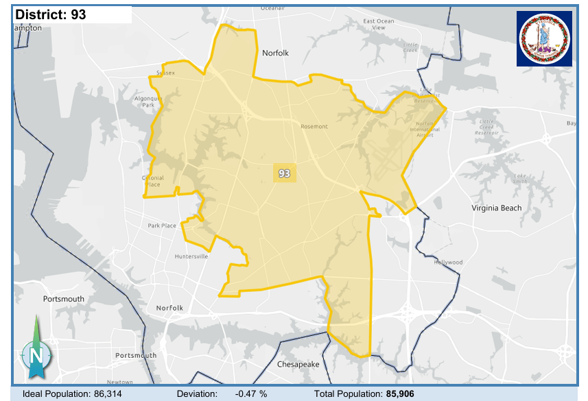 House District 93. Courtesy of Virginia Supreme Court.