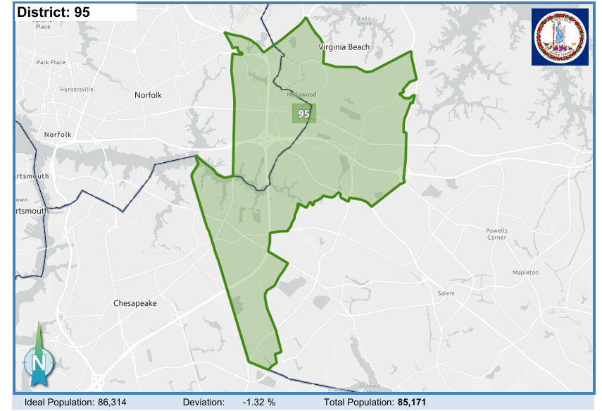 House District 95. Courtesy of Virginia Supreme Court.