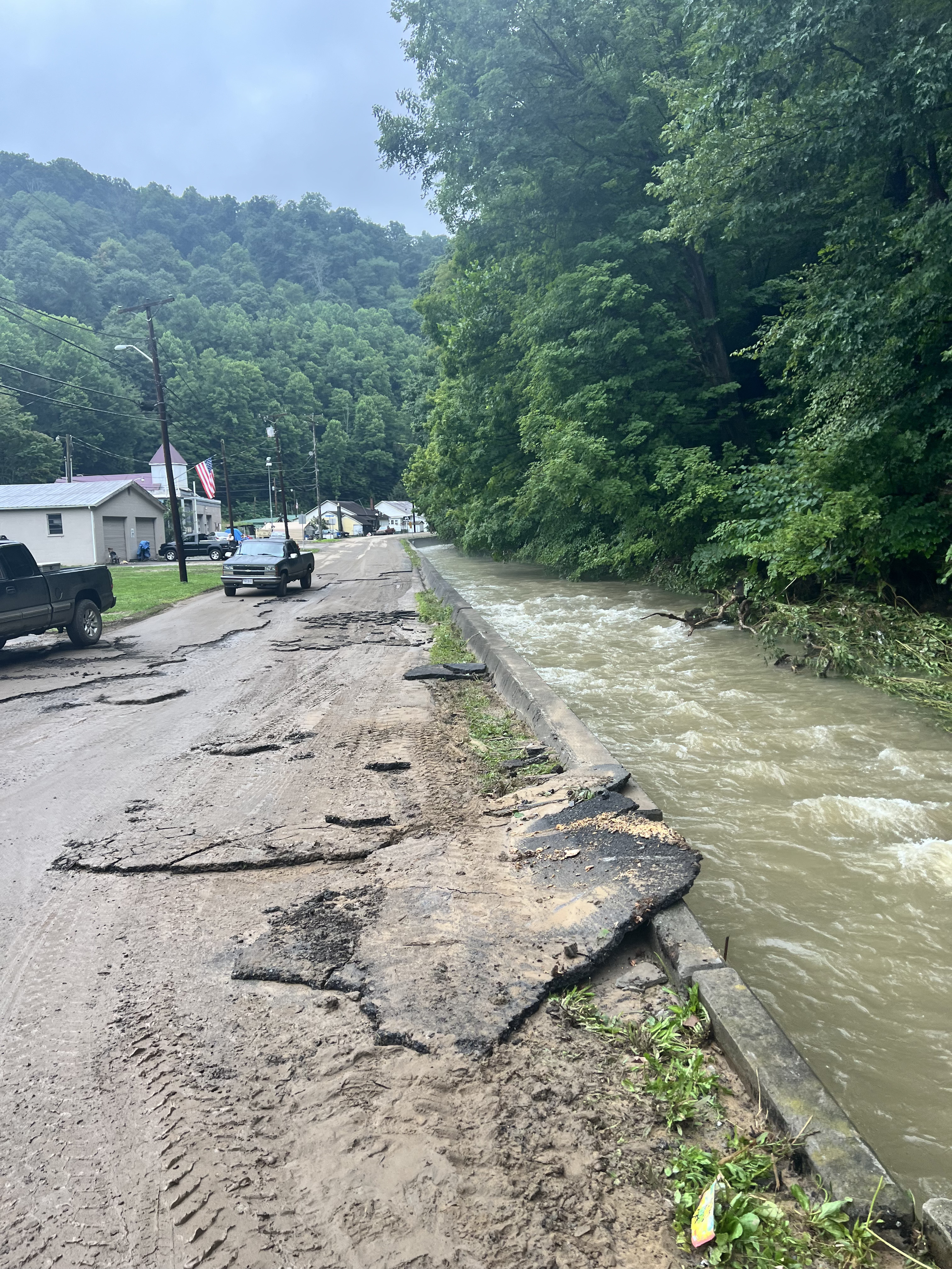 Flood damage in Dante. Courtesy of state Sen. Todd Pillion.