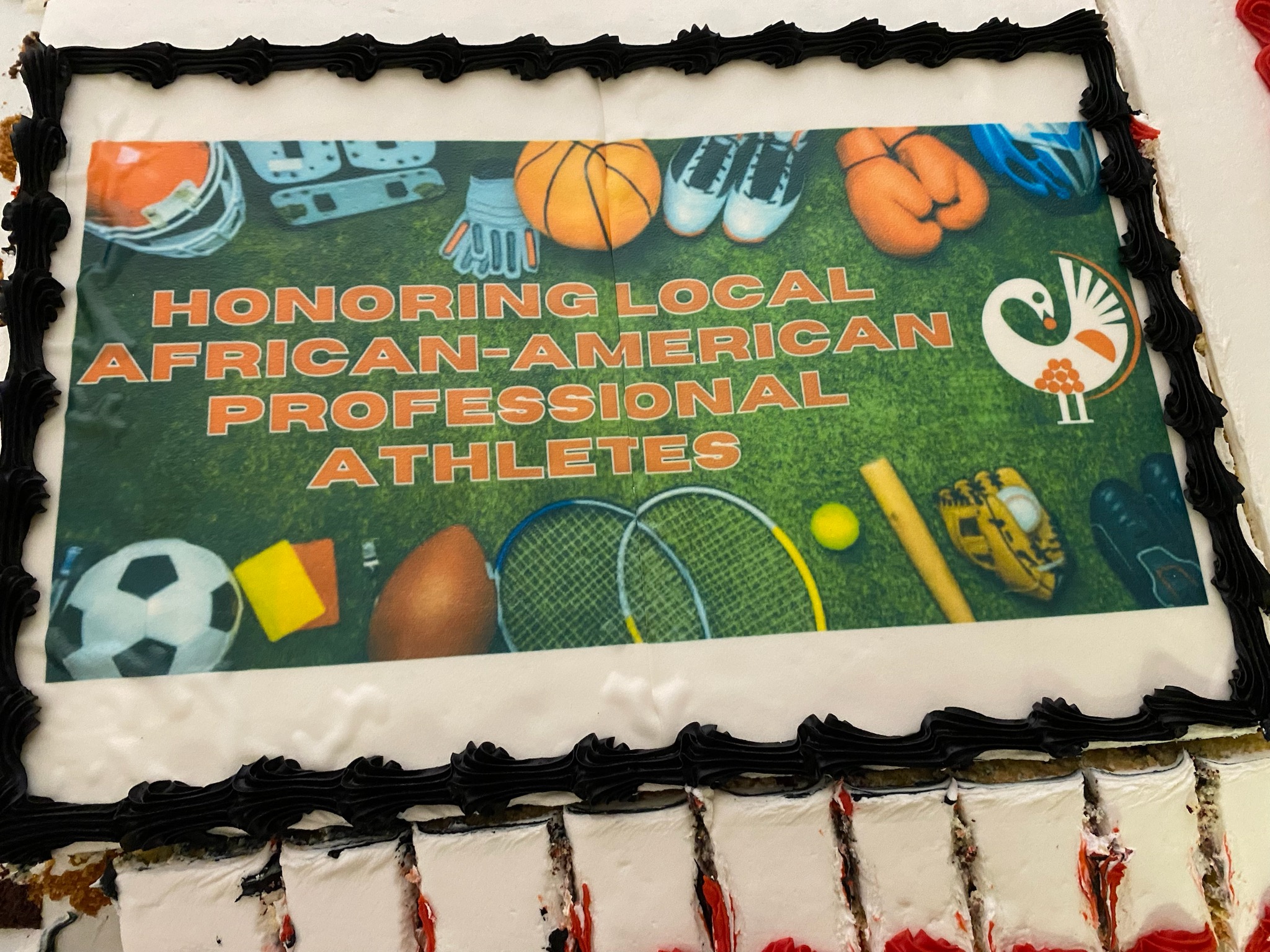 Cake that was part of museum's launch party Friday. Photo by Robert Anderson.