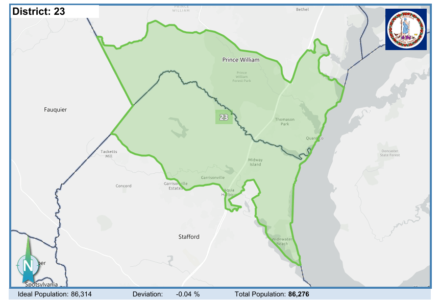 House District 23. Courtesy of Virginia Supreme Court.