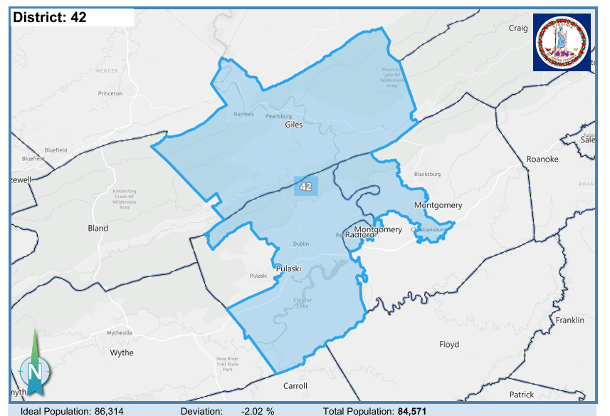 House District 42. Courtesy of Virginia Supreme Court.