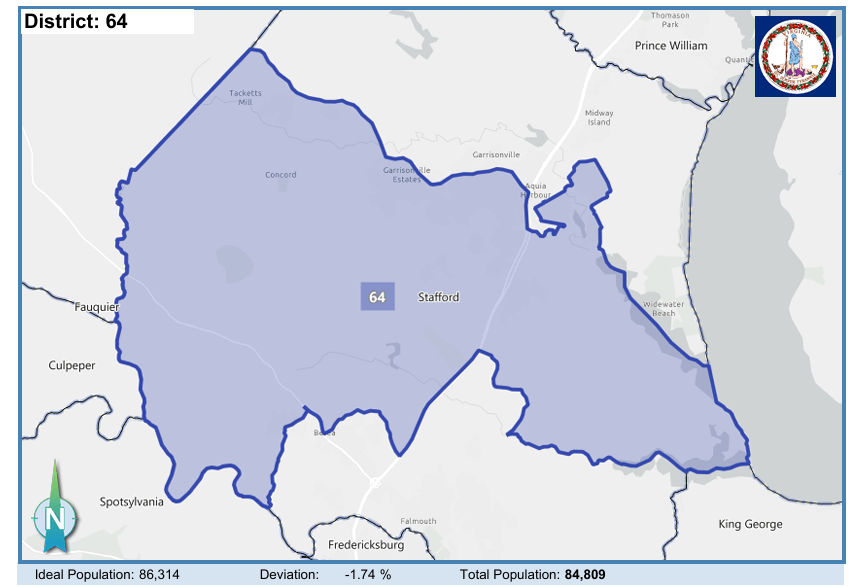 House District 64. Courtesy of Virginia Supreme Court.