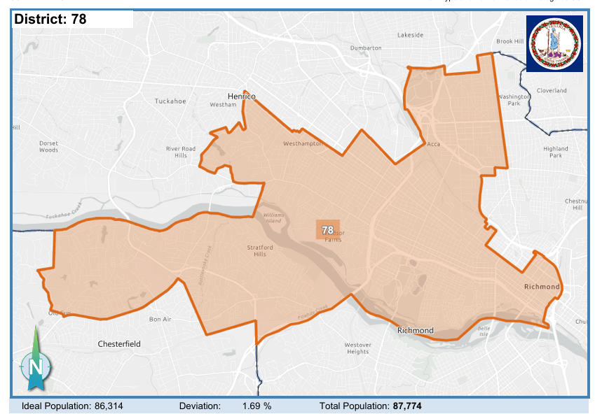 House District 78. Courtesy of Virginia Supreme Court.