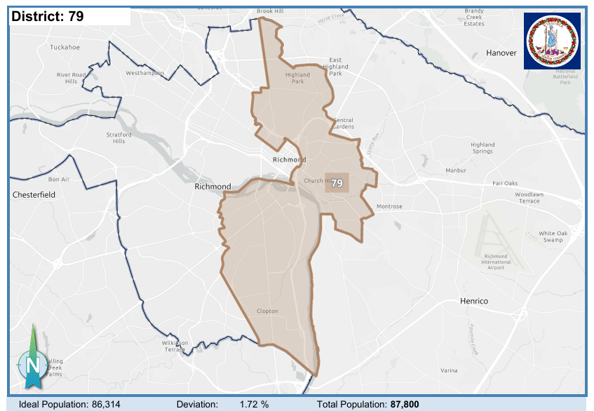 House District 79. Courtesy of Virginia Supreme Court.
