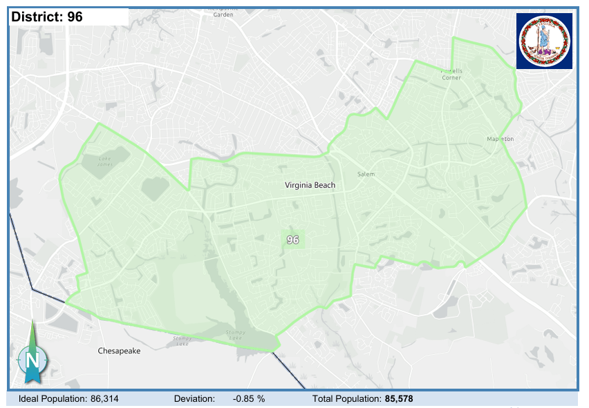House District 96. Courtesy of Virginia Supreme Court.
