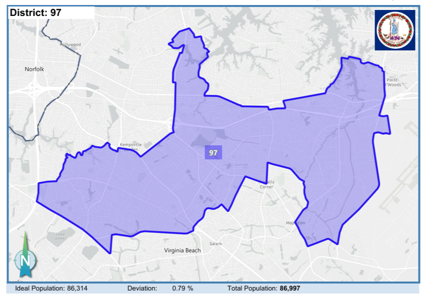 House District 97. Courtesy of Virginia Supreme Court.
