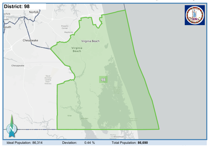 House District 98. Courtesy of Virginia Supreme Court.