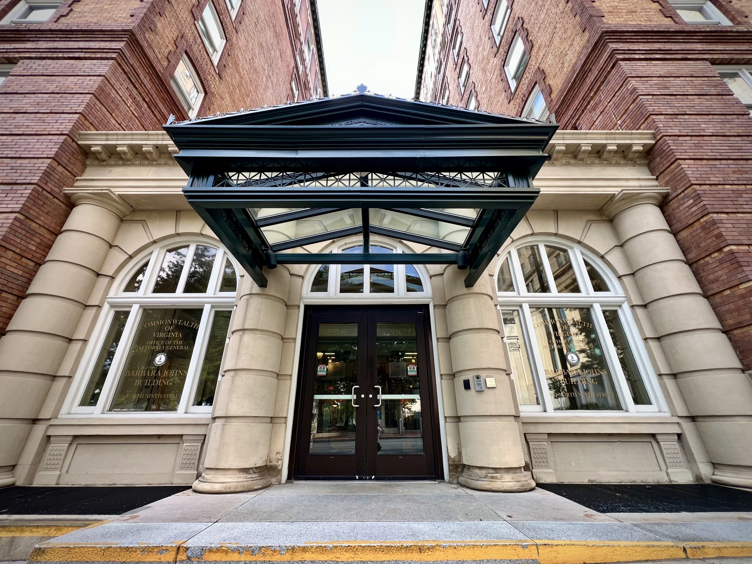 The Attorney General's Office is in the Barbara Johns Building. Photo by Elizabeth Beyer.