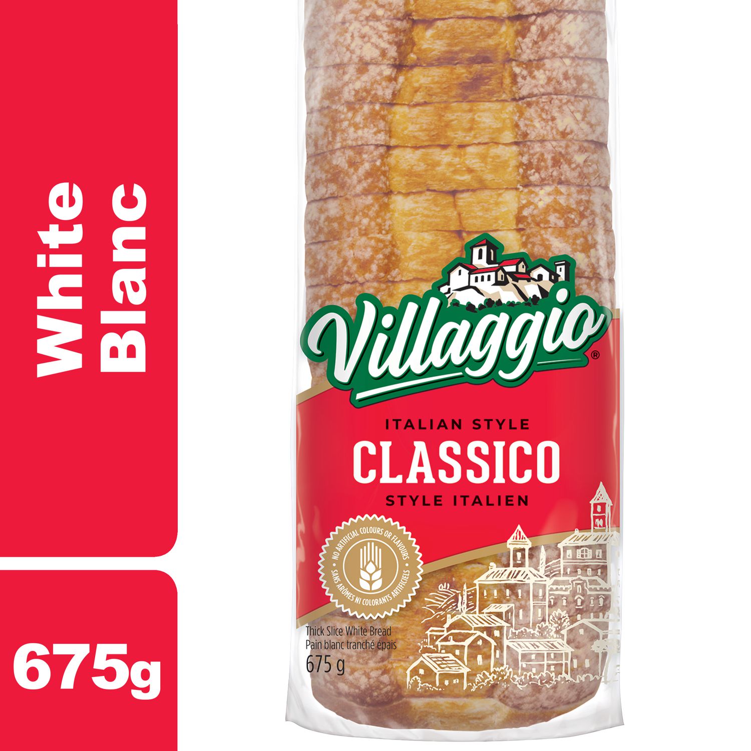 Villaggio Classico Italian Style Slice White Bread Delivery