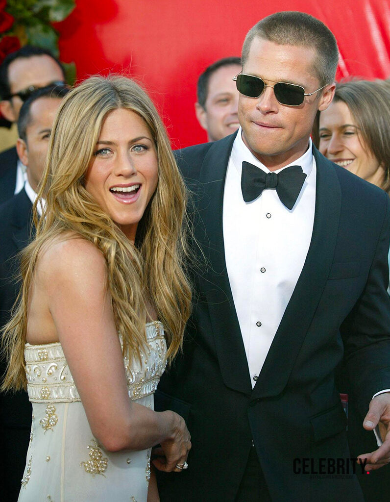 Jennifer Aniston avec Brad Pitt