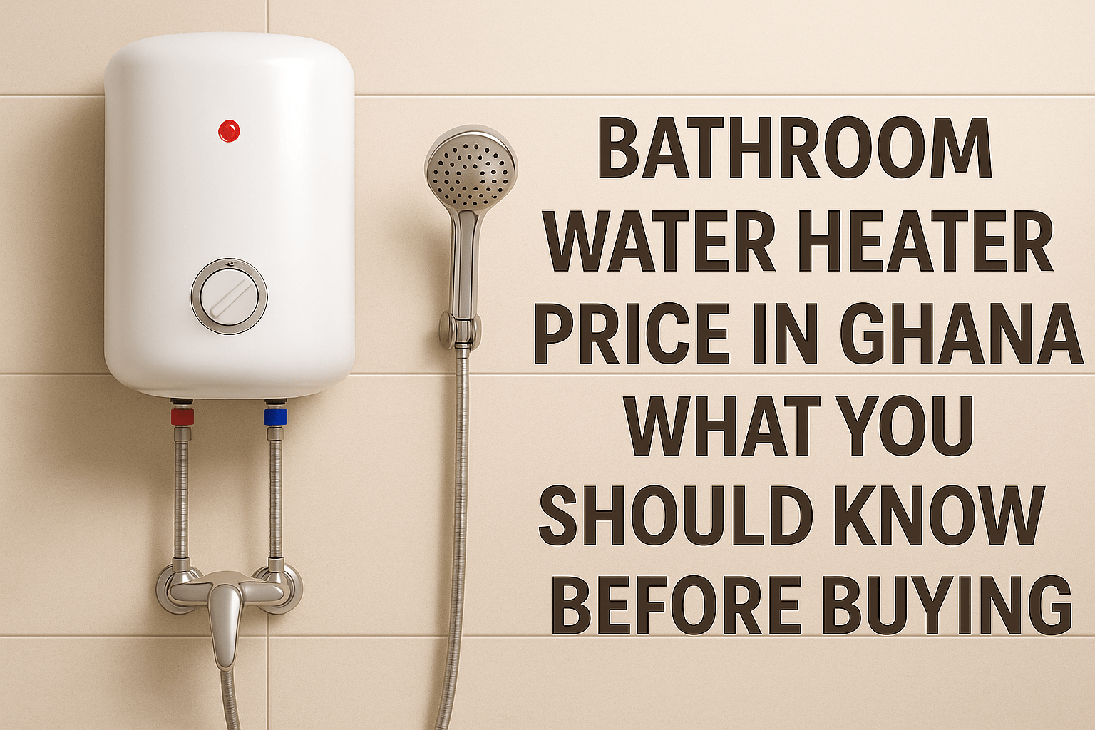 Bathroom Water Heater Price in Ghana: What You Should Know Before Buying