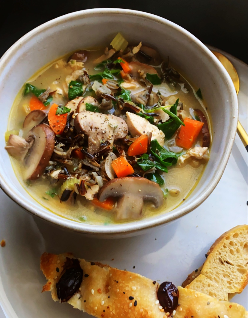 Wild Rice Chicken Mushroom Soup Chelsea Young