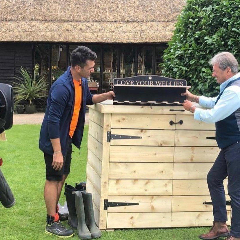 Our Welly Rack Has Now Been On Itv Love Your Weekend Chester Cooke