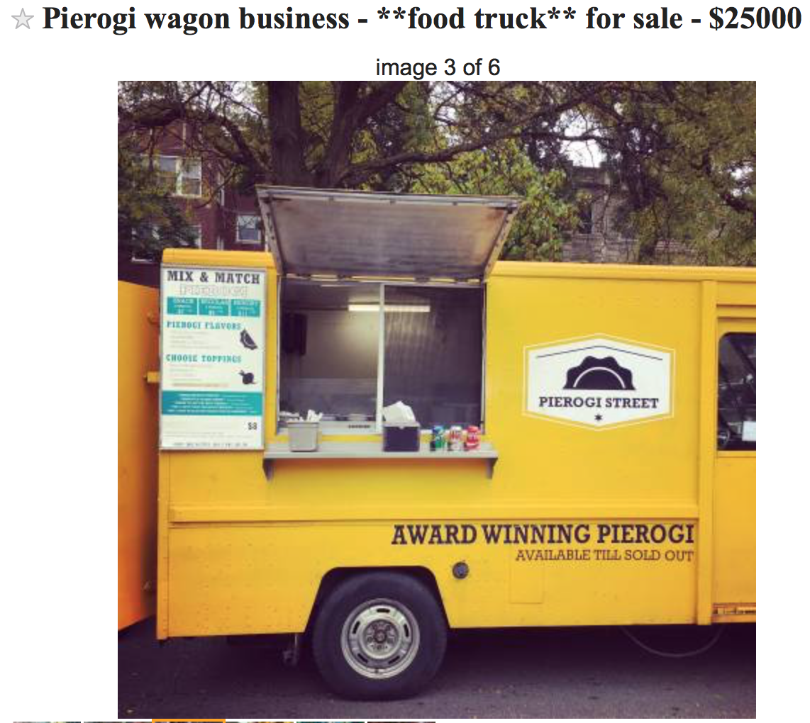 The Owners Of The Pierogi Wagon Are Selling Their Food Truck Business On Craigslist Chicago Reader