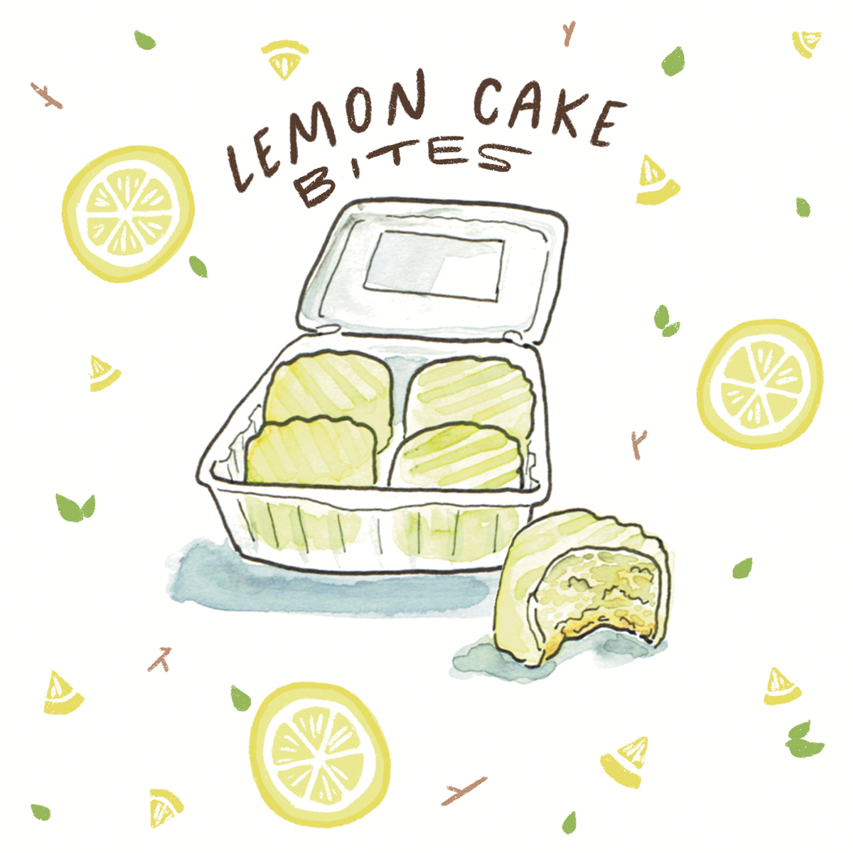 Lemon cake bites at Middle East Bakery & Grocery