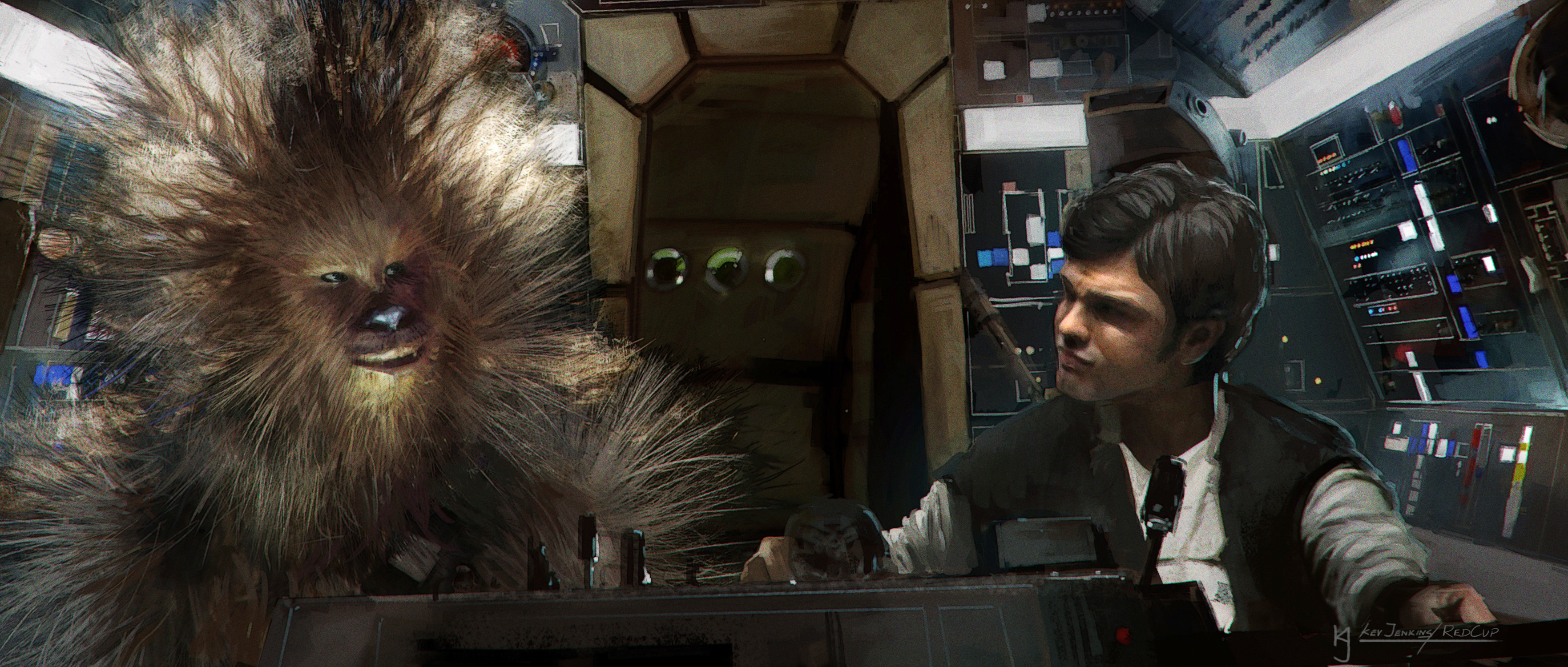 Solo A Star Wars Story Bonus And Concept Art Han Chewie Chip And Company