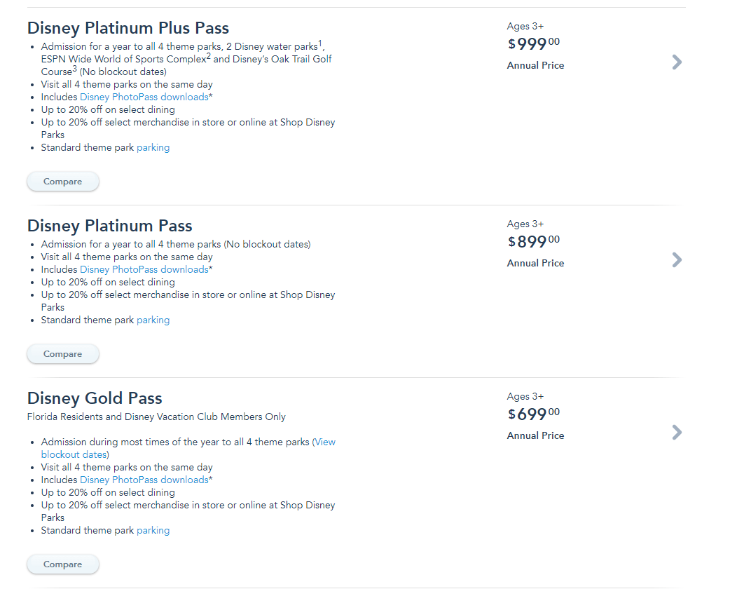 Disney World Annual Pass Price Increased Effective Immediately Chip And Company