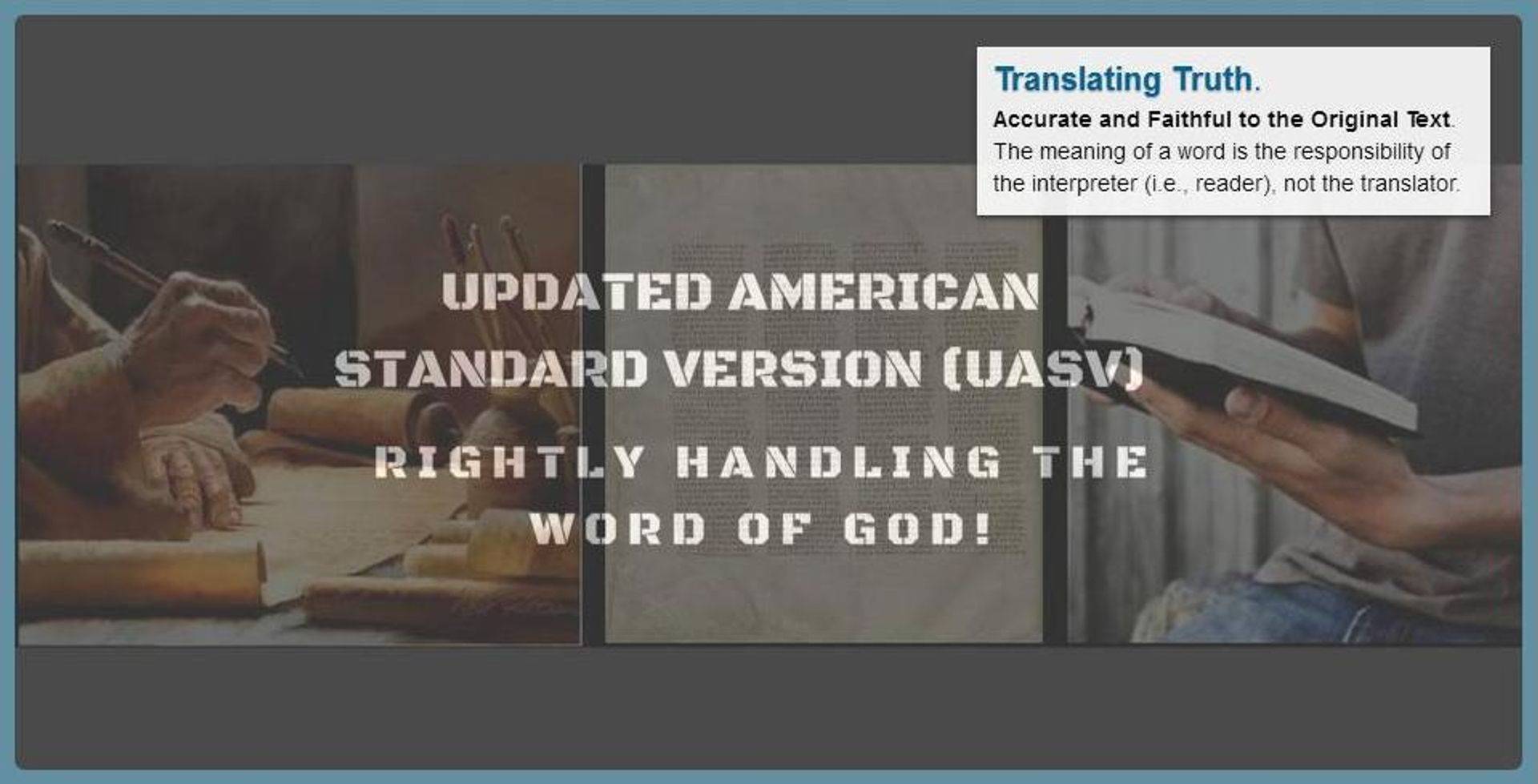 More On The 1995 Nasb 2020 Nasb Translation Drama Christian Publishing House Blog