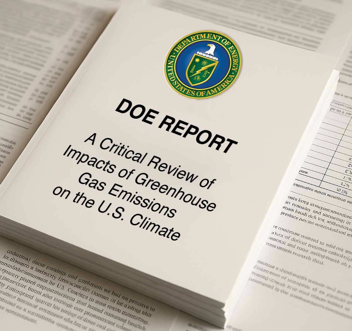 DOE report mockup