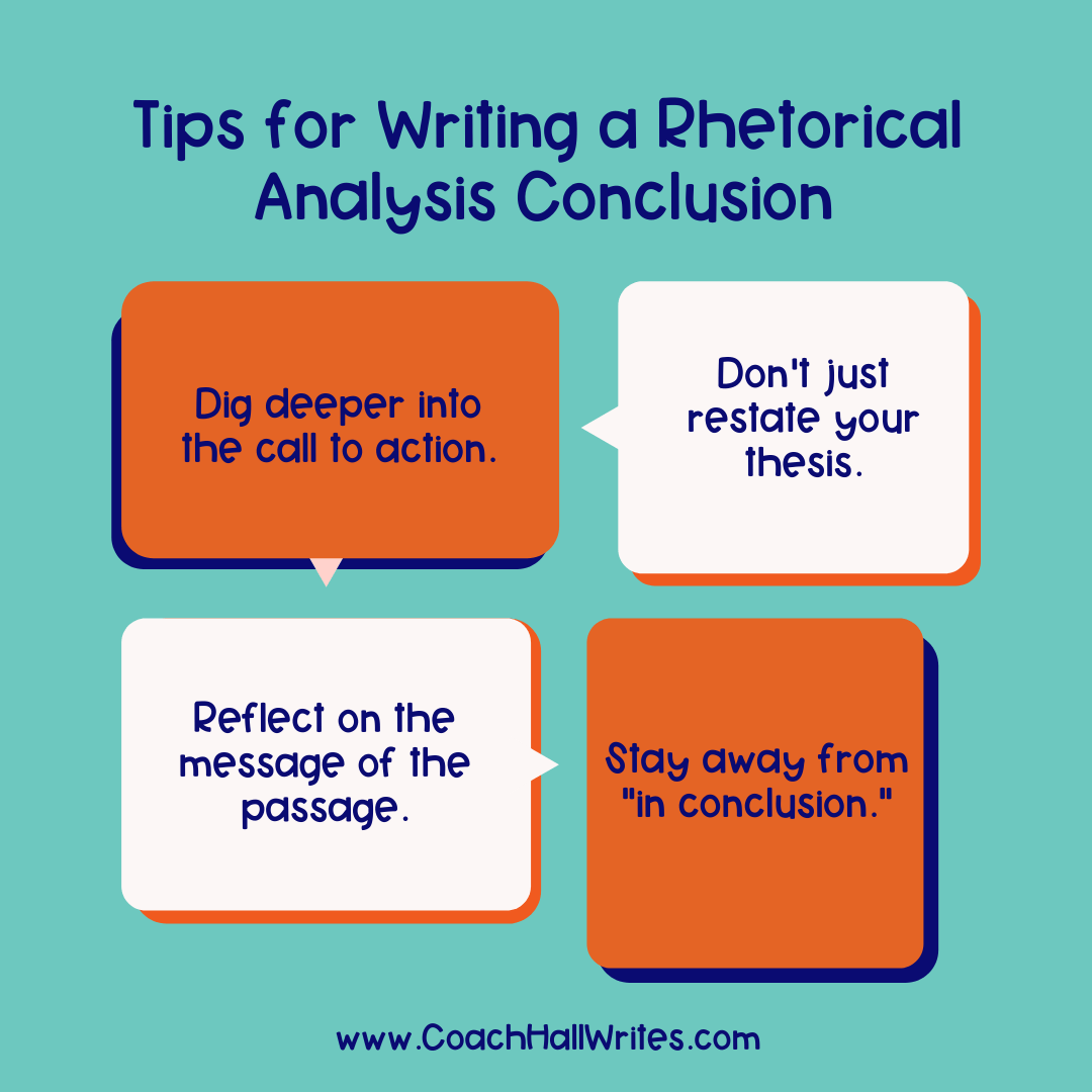 How To Write A Conclusion For A Rhetorical Analysis Essay Coach Hall Writes