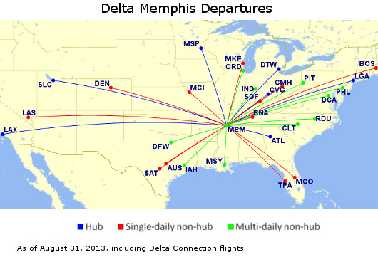 Delta Isn T Actually Closing Its Memphis Hub Completely Cranky Flier