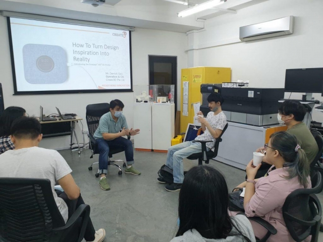 Presenting on turning design inspiration into reality.