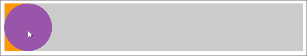 Animated gif illustrating how the case described above works in Edge using a slider with a grey track and orange progress.