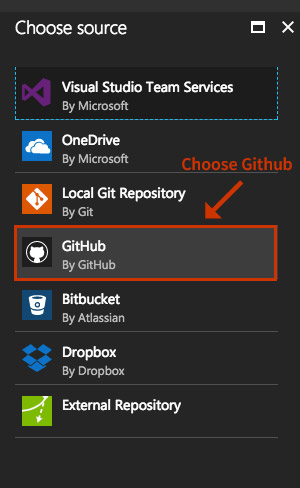 Choose github