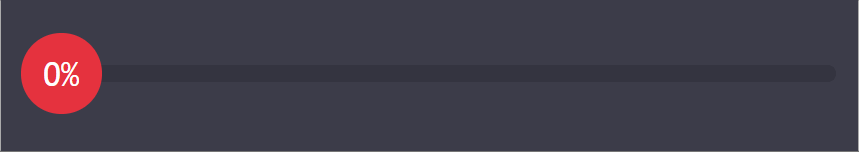 Animated gif. Shows the result we want to get when conic-gradient is not supported natively: a horizontal slider from a minimum of 0 to a maximum of 100, which we can drag to update the value displayed on its thumb.