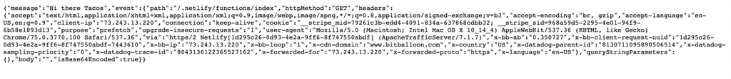 the function event in the browser