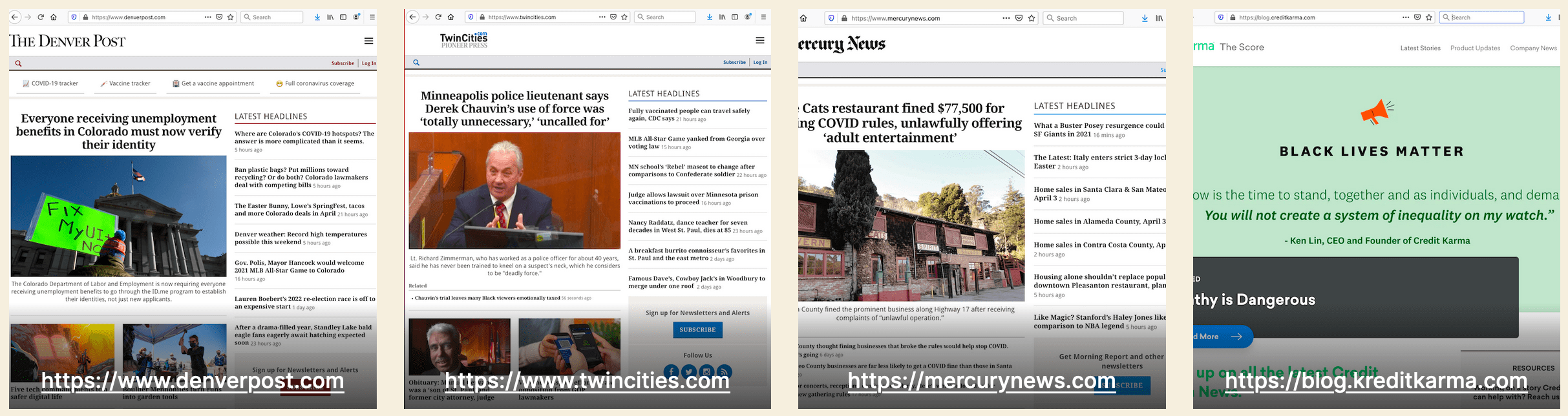 Selected screenshots of production level decoupled WordPress sites with WPGraphQL.