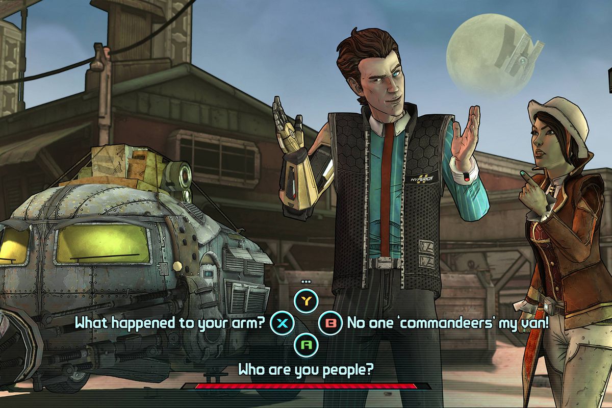 Rhys in Telltale's Tales from the Borderlands