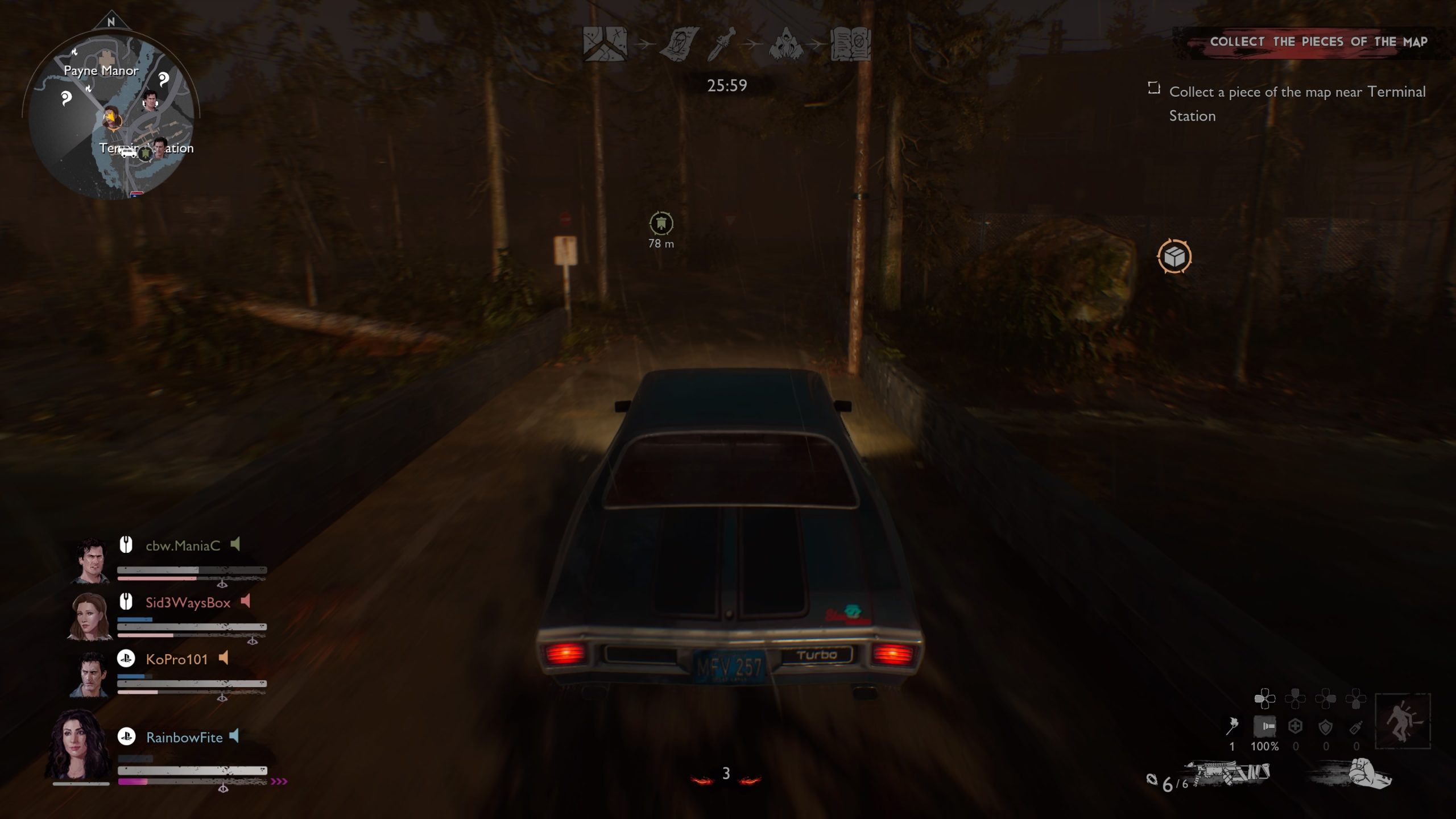 evil dead the game review car