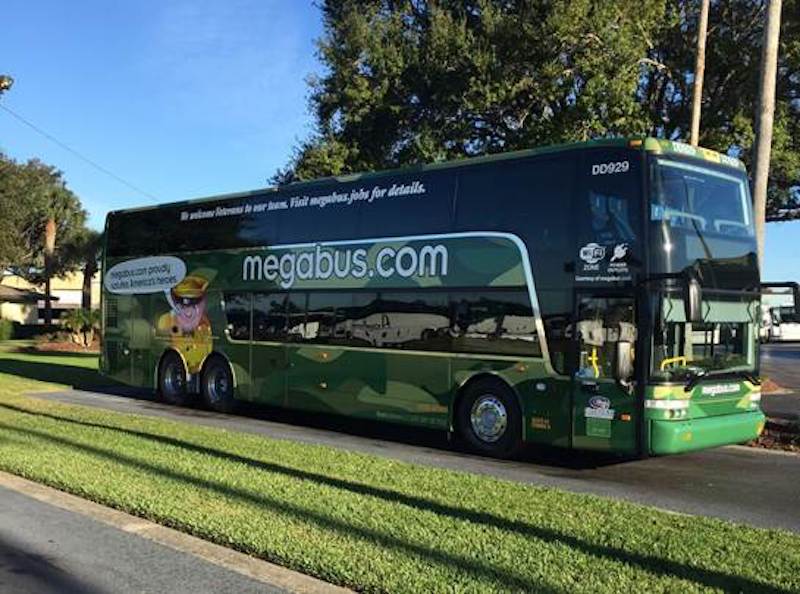 Megabus Wrapped In Camouflage Comes To Houston In Honor Of Memorial Day Defendernetwork Com