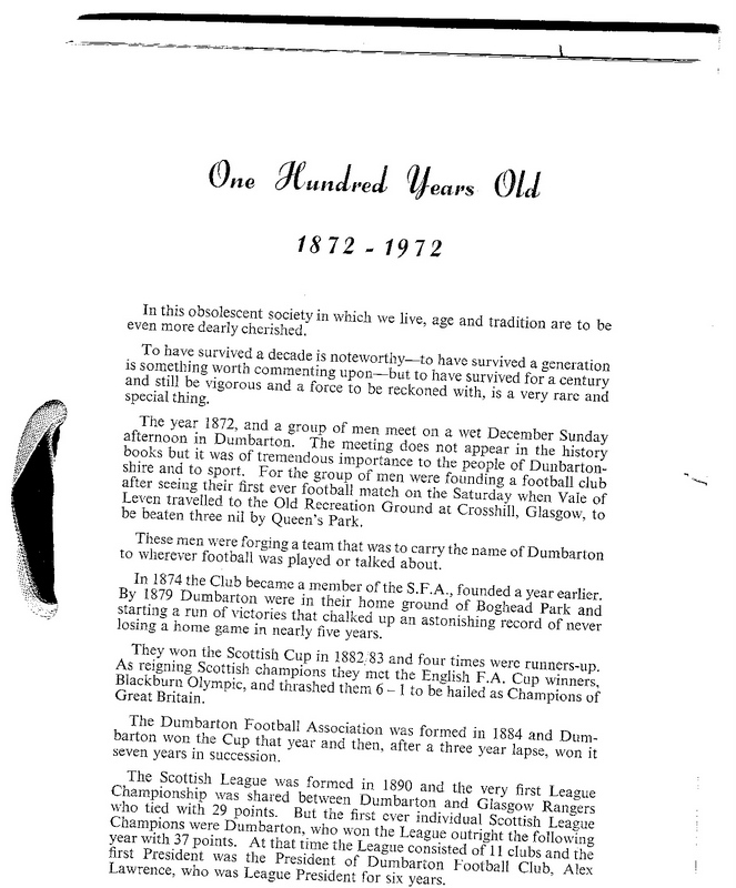 Exhibition Dumbarton Football Club Celebrates 150 Years History The Democrat