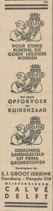 Reclames 1951 De Olde Kaste Oudheidkundige Vereniging Hengelo Gelderland