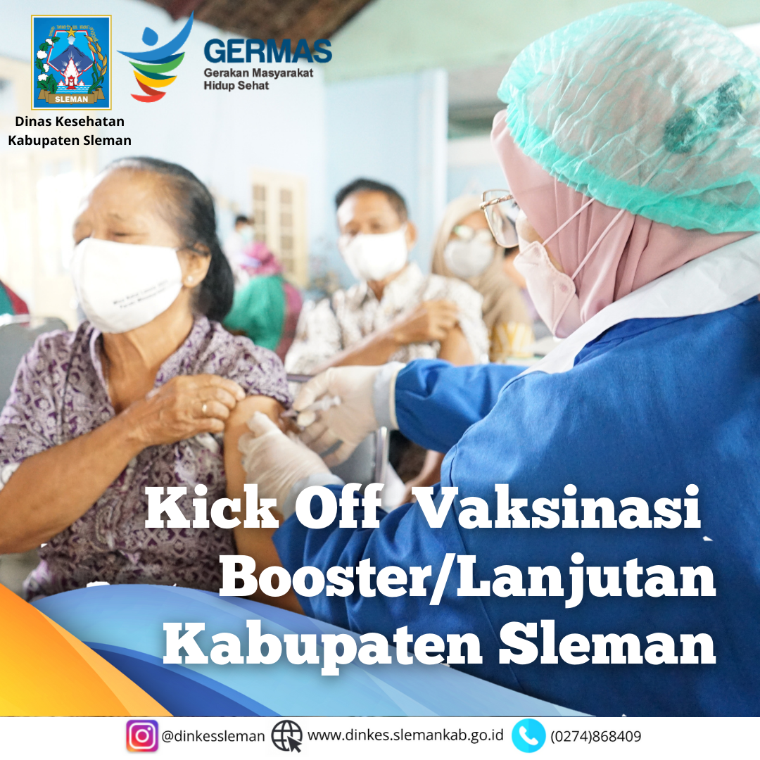 Kick Off Booster Vaksinasi Covid 19 Kabupaten Sleman Dinas Kesehatan Sleman