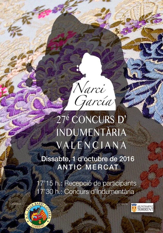 Cotxera organiza el 27 Concurso de Indumentaria Valenciana  Narci Garcia