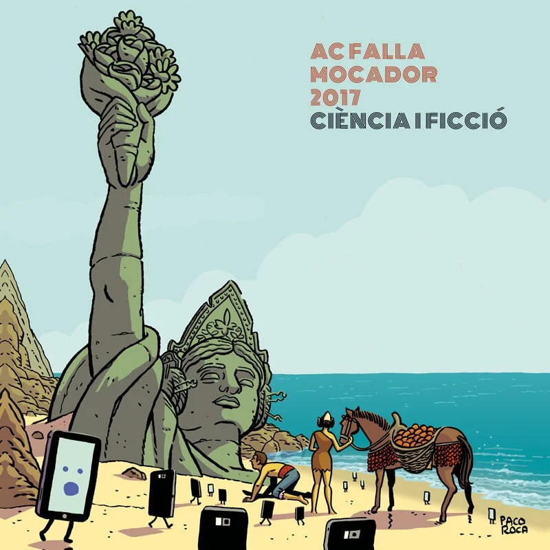 El dibujante Paco Roca ilustra la portada del llibret de la falla El Mocador 2017 1 Portada Llibret AC FALLA MOCADOR 2017