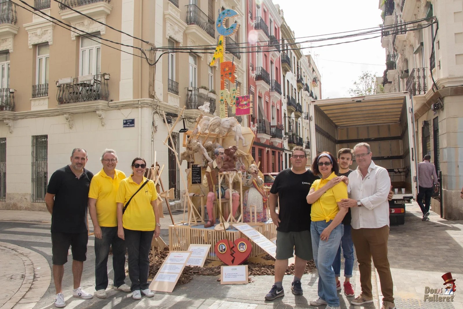 Con permiso de la autoridad, El Carmen plantó falla 1 Mig Any Faller Agp. Fallas del Camen Don Falleret 8