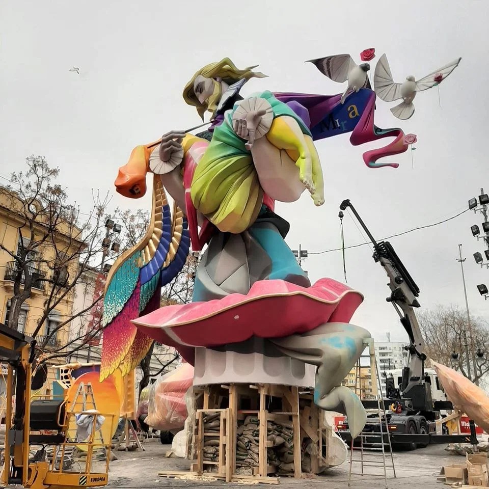 Campaña por el SÍ a las Fallas de Valencia en septiembre 2 Falla Na Jordana 1
