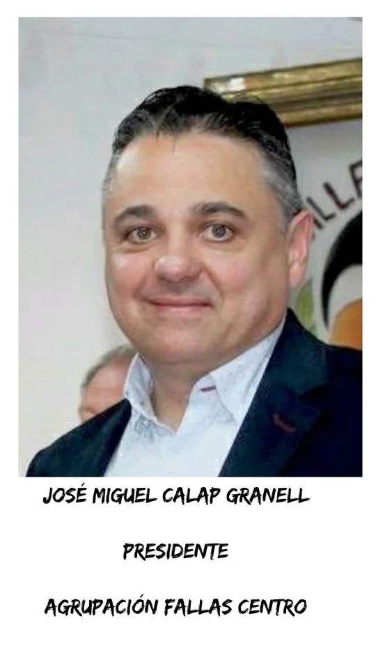 José Miguel Calap afronta su 4 mandato al frente de las Fallas Centro 1 Jose Miguel Calap Presidente Fallas Centro