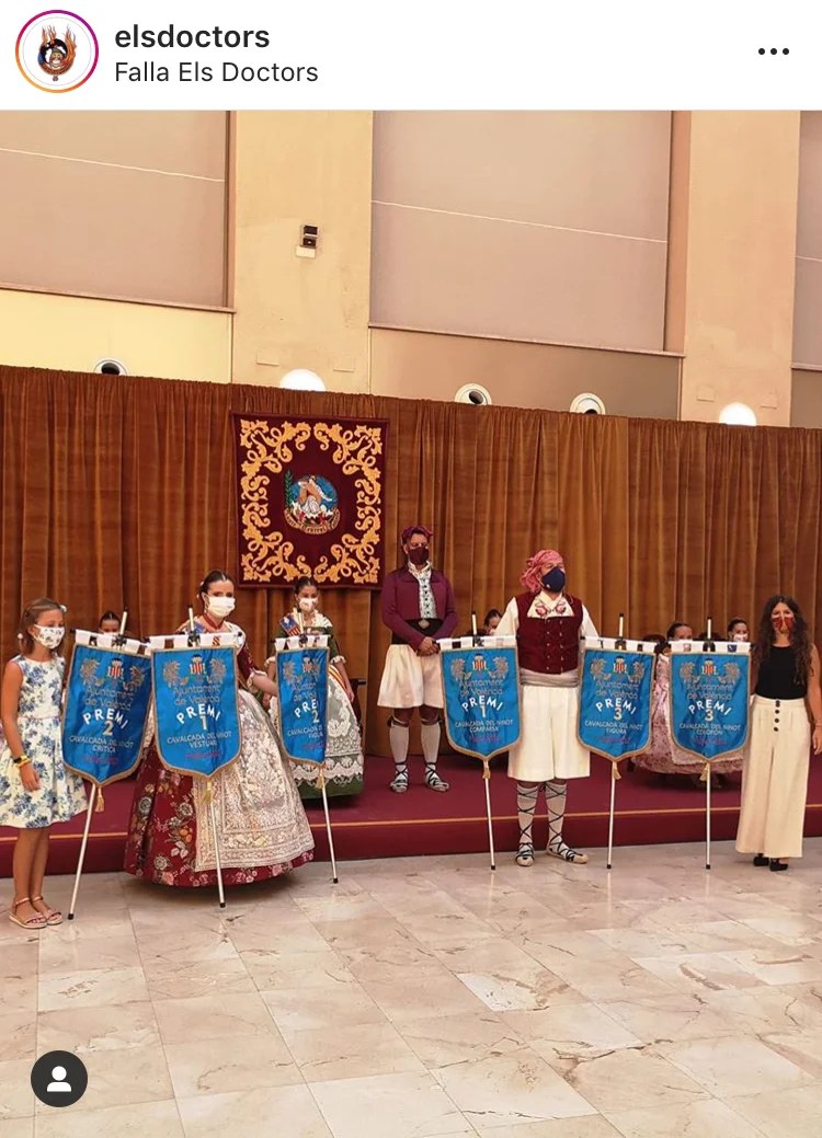 Las Fallas llenan las redes sociales de imágenes de la entrega de los Premios de las Fallas 2020