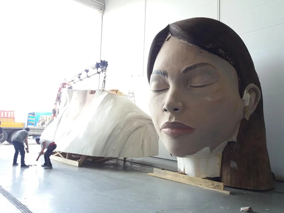 La Meditadora vuelve al taller #Fallas2021 10 Trasla de la Meditadora al taller 8